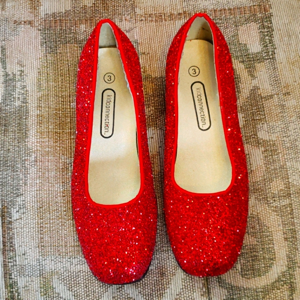 Red Glitter Shoes sz 3